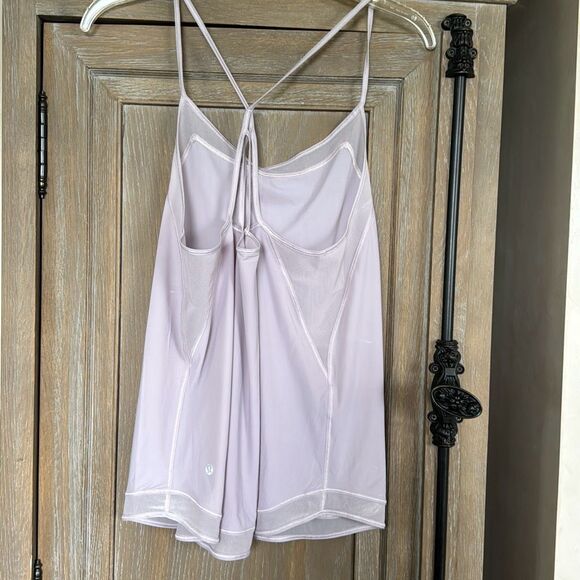Lululemon Mix & Mesh Tank Porcelain Pink Size 6 - Picture 6 of 9